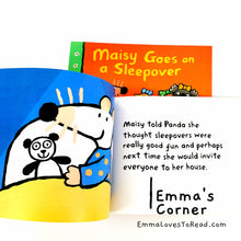 Load image into Gallery viewer, Maisy Goes on a Sleepover by Lucy Cousins PB