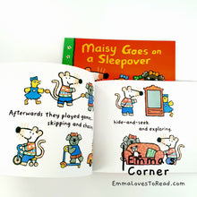 Load image into Gallery viewer, Maisy Goes on a Sleepover by Lucy Cousins PB