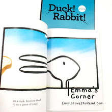 Load image into Gallery viewer, Duck! Rabbit! by Amy Krouse Rosenthal and Tom Lichtenheld Children Picture Book PB