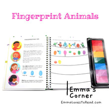Load image into Gallery viewer, Usborne Fingerprint Activities: Animals