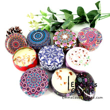 Load image into Gallery viewer, Essential Oil Infused Soy Wax Aromatic Candle with Flower Petals - Metal Tin
