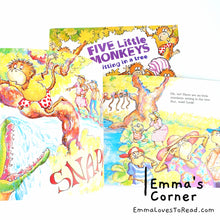 Load image into Gallery viewer, Five Little Monkeys Sitting in a Tree by Eileen Christelow PB