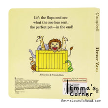 Load image into Gallery viewer, Dear Zoo Lift-the-Flap Board Book by Rod Campbell