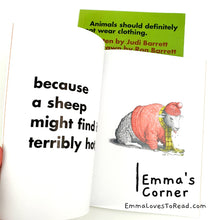 Load image into Gallery viewer, Animals Should Definitely Not Wear Clothing by Judi Barrett PB