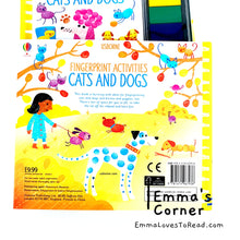 Load image into Gallery viewer, Usborne Fingerprint Activities: Cats and Dogs