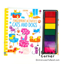 Load image into Gallery viewer, Usborne Fingerprint Activities: Cats and Dogs