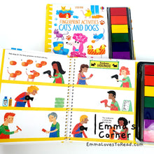 Load image into Gallery viewer, Usborne Fingerprint Activities: Cats and Dogs