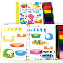 Load image into Gallery viewer, Usborne Fingerprint Activities: Cats and Dogs