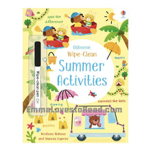 Load image into Gallery viewer, Usborne Wipe-Clean Activity Book - Summer Activities