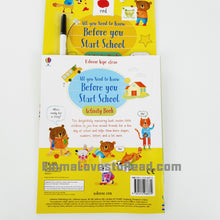 Load image into Gallery viewer, Usborne Wipe-Clean All You Need to Know Before You Start School Activity Book