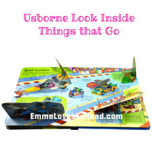 Load image into Gallery viewer, Usborne Look Inside Things that Go