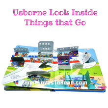 Load image into Gallery viewer, Usborne Look Inside Things that Go