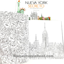 Load image into Gallery viewer, Nueva York Secreto (New York Secret) Spanish Colouring Book