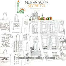 Load image into Gallery viewer, Nueva York Secreto (New York Secret) Spanish Colouring Book