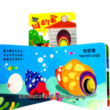 Load image into Gallery viewer, Bilingual Chinese English Interactive Board Books 脑洞大开创意书