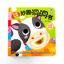 Load image into Gallery viewer, Bilingual Chinese English Interactive Board Books 妙趣洞洞书