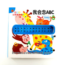 Load image into Gallery viewer, Bilingual Chinese English Interactive Board Books 好玩的认知洞洞书