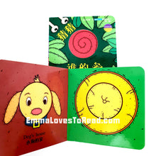 Load image into Gallery viewer, 宝宝的第一本洞洞创意书 Baby's First Bilingual Interactive Creativity Board Book