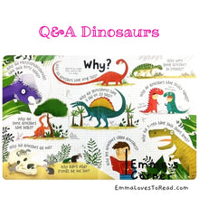 Load image into Gallery viewer, Usborne Lift-The-Flap Questions and Answers about Dinosaurs