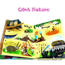 Load image into Gallery viewer, Usborne Lift-The-Flap Questions and Answers about Nature Board Book