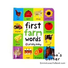 Load image into Gallery viewer, First Farm Words Board Book by Priddy Baby
