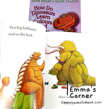 Load image into Gallery viewer, How Do Dinosaurs Learn Colours and Numbers? by Jane Yolen & Mark Teague PB