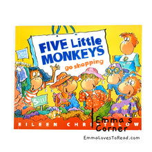 Load image into Gallery viewer, Five Little Monkeys Go Shopping by Eileen Christelow Children Picture Book PB