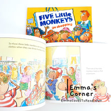 Load image into Gallery viewer, Five Little Monkeys Go Shopping by Eileen Christelow Children Picture Book PB