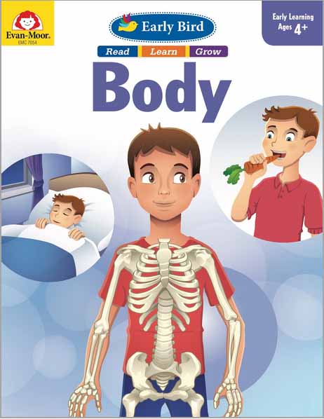 Evan-Moor Early Bird Body Book for Preschoolers (Age 4-6)