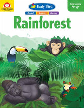 Load image into Gallery viewer, Evan-Moor Early Bird Rainforest Exercise Workbook for Preschoolers (Age 4-6)
