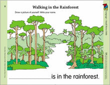 Load image into Gallery viewer, Evan-Moor Early Bird Rainforest Exercise Workbook for Preschoolers (Age 4-6)
