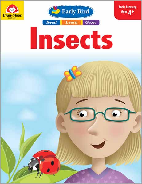 Evan-Moor Early Bird Insects Exercise Workbook for Preschoolers (Age 4-6)