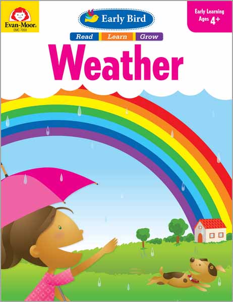 Evan-Moor Early Bird Weather Exercise Workbook for Preschoolers (Age 4-6)
