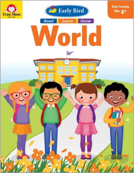 Evan-Moor Early Bird World Exercise Workbook for Preschoolers (Age 4-6)