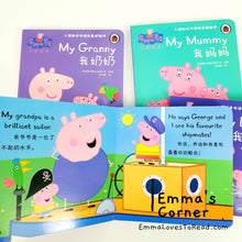 Load image into Gallery viewer, Bilingual Peppa Pig Children Cognitive English Educational Story Book 小猪佩奇双语英语书
