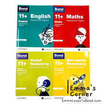 Load image into Gallery viewer, Bond 11+ (6-7yo): English, Maths, Verbal Reasoning, Non-verbal Reasoning: Assessment Papers (4 books)
