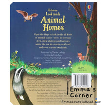 Load image into Gallery viewer, Usborne Look Inside Animal Homes Lift the Flap Children Board Book
