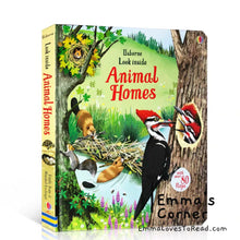 Load image into Gallery viewer, Usborne Look Inside Animal Homes Lift the Flap Children Board Book
