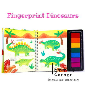 Usborne Fingerprint Activities: Dinosaurs