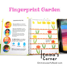 Load image into Gallery viewer, Usborne Fingerprint Activities: Garden
