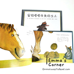 *Hardcover* 是谁嗯嗯在我的头上 German Origin Chinese Children Picture Book PBC