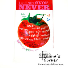 Load image into Gallery viewer, I Will Never Not Ever Eat a Tomato (Charlie and Lola) by Laura Child Children Picture Book PB
