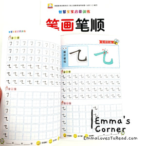 笔画笔顺3-6岁幼儿园入学准备 Chinese Strokes Writing Exercise Workbook for Kindergarten Children