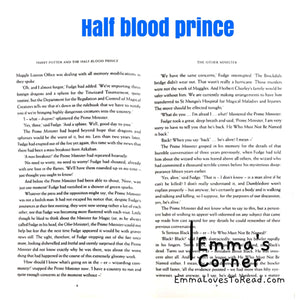Harry Potter and The Half-Blood Prince (Book 6)