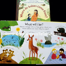 Load image into Gallery viewer, Usborne Lift-The-Flap First Questions &amp; Answers : Where Do Babies Come from?
