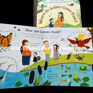 Usborne Lift-The-Flap First Questions & Answers : Where Do Babies Come from?