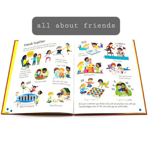 Usborne All About Series: Family, Friends, Feelings, Diversity and Worries and Fears