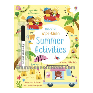 Usborne Wipe-Clean Activity Book - Summer Activities