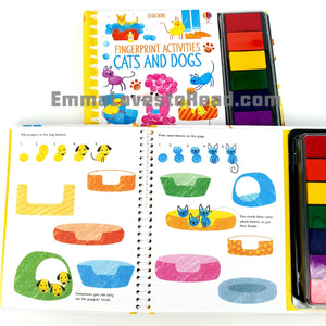 Usborne Fingerprint Activities: Cats and Dogs