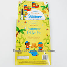 Load image into Gallery viewer, Usborne Wipe-Clean Activity Book - Summer Activities
